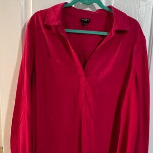 Torrid Harper Pink Long Sleeve Blouse Size 2